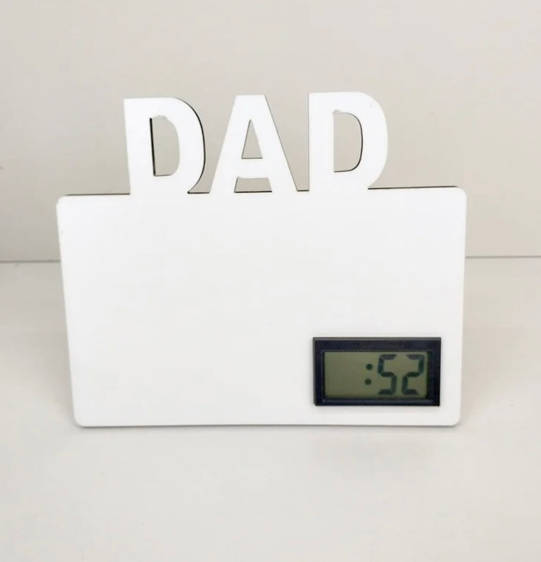 Dad Frame (with clock insert)