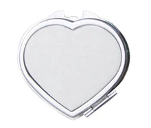 Load image into Gallery viewer, Heart Shaped Compact Mirror
