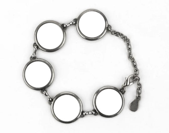 Charm Bracelet (5 Circle Disc)