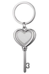 Key/heart shaped keychain (Double Sided)