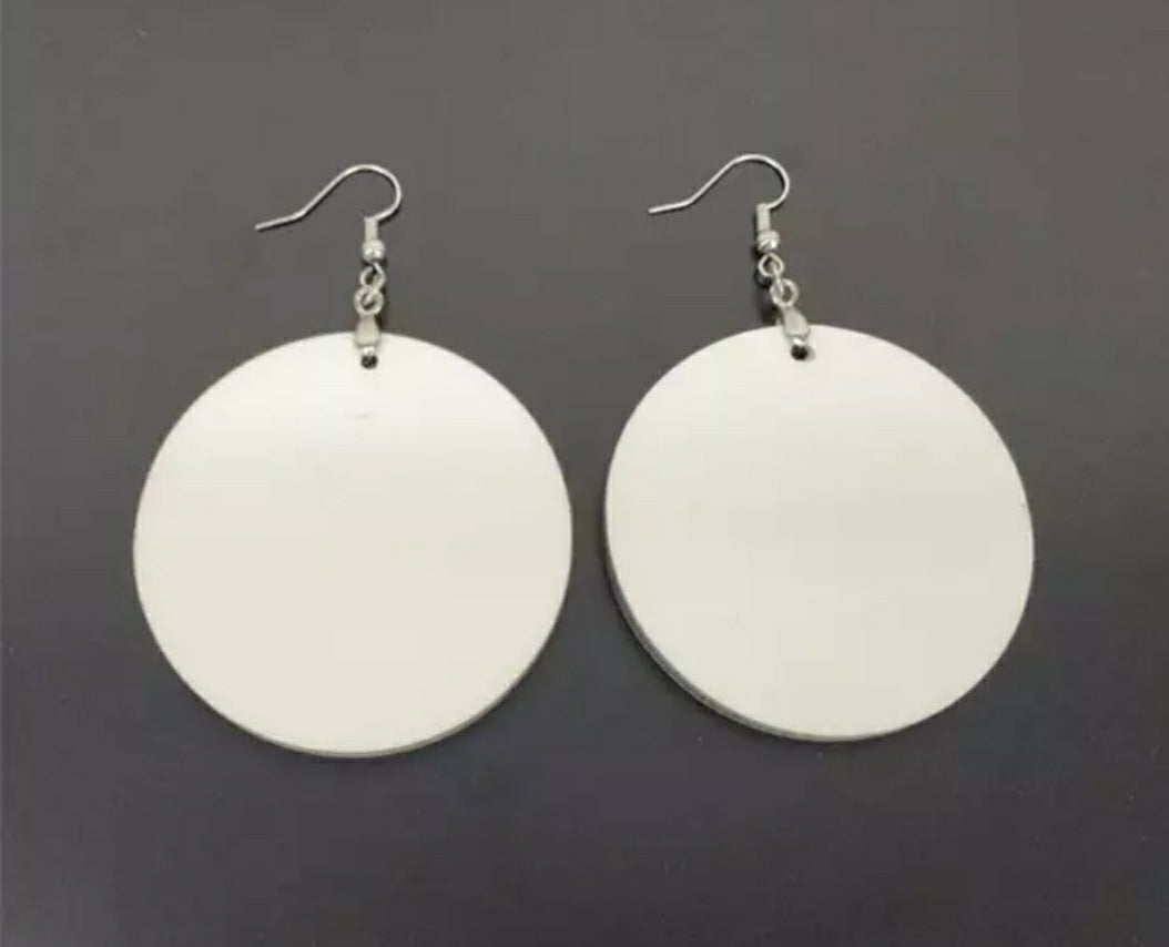 Large Round Earrings (Double Sided)